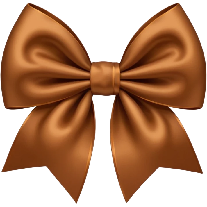 Brown bow emoji size emoji