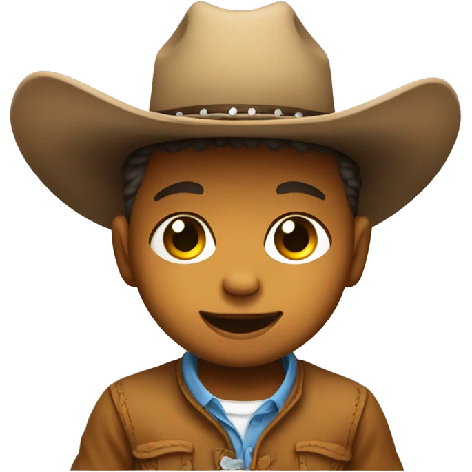 Baby with cowboy hat emoji