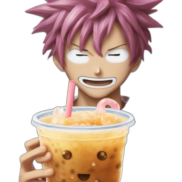 luffy gear fifth bubble tea emoji