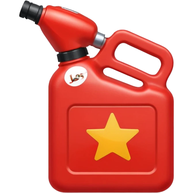 red gas can ios emoji with handle and cap emoji