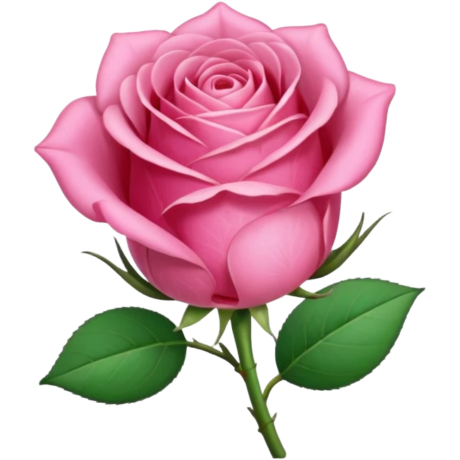 pink rosebud emoji