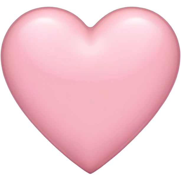 Light pink heart  emoji