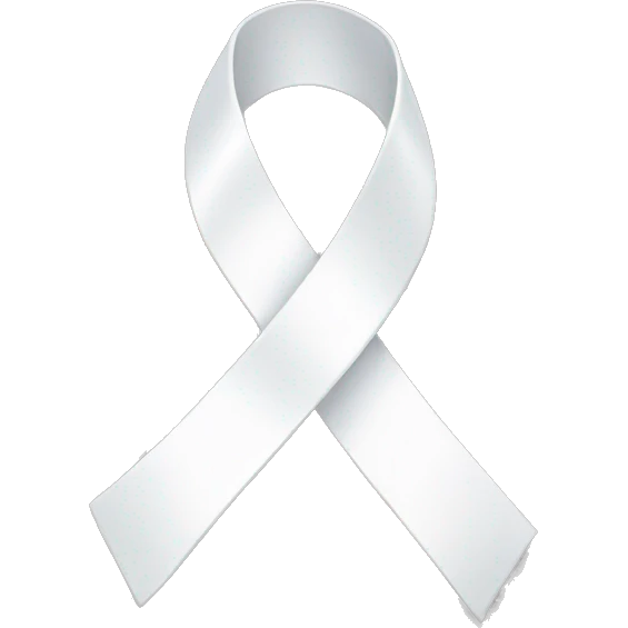 White ribbon emoji