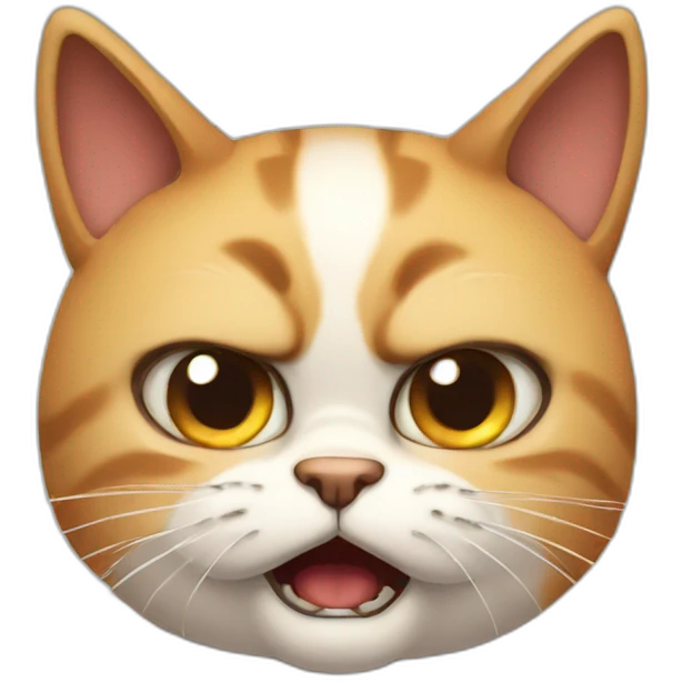 cute angry cat emoji