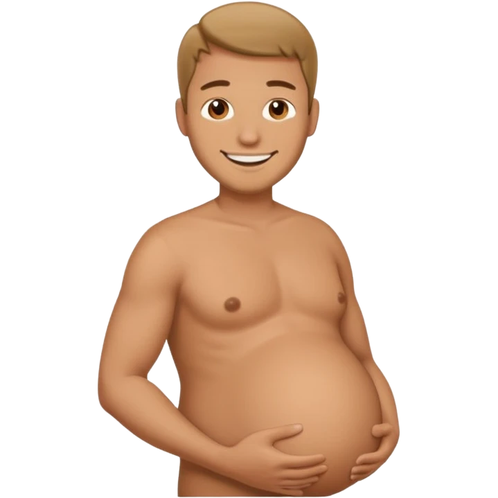 male pregnant emoji