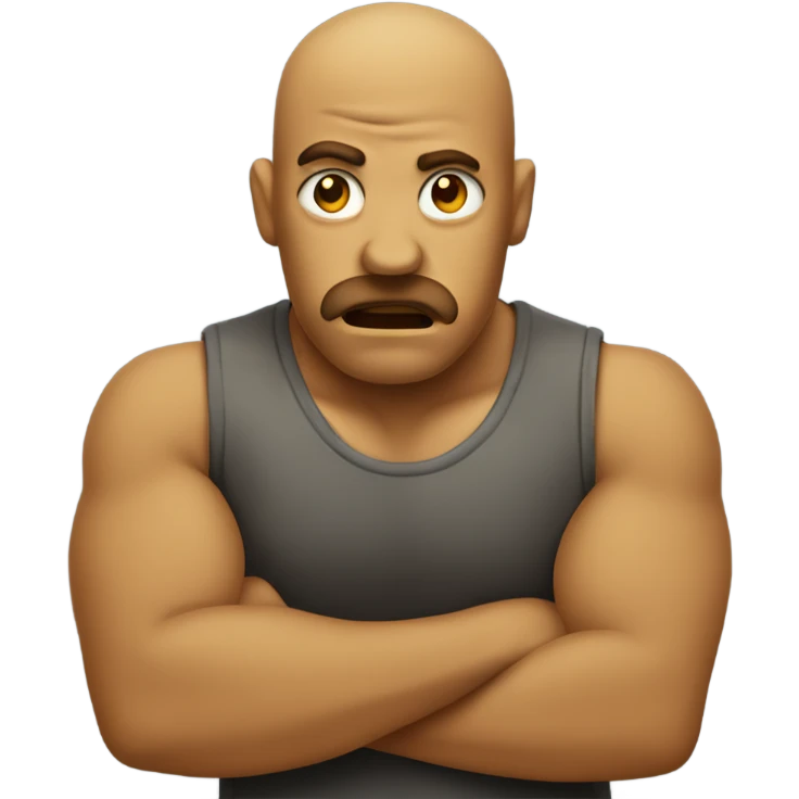 mad crossing arms  emoji