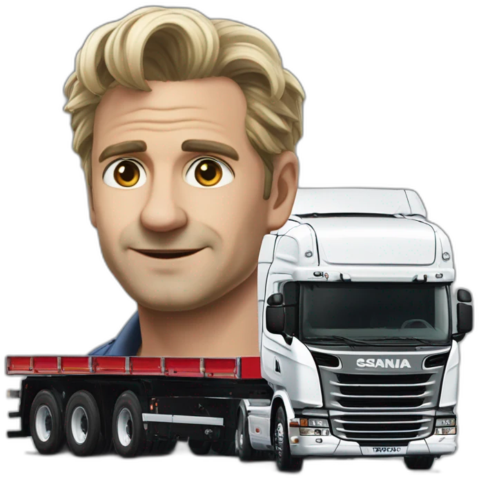 Peinture du film GENTELMEN sur un scania v8 emoji