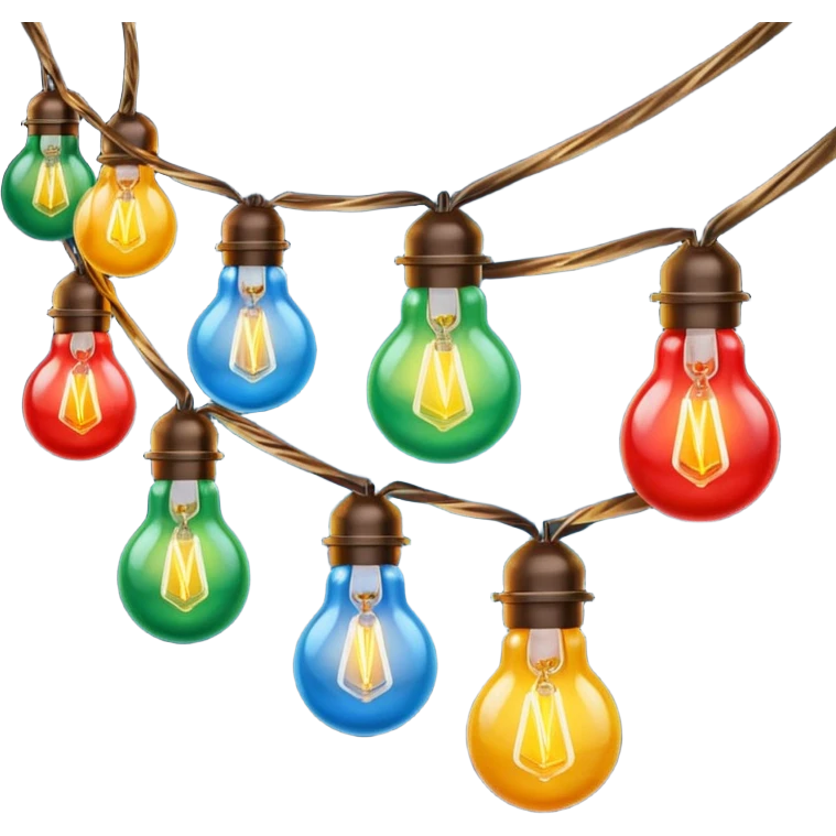 Foco de luces navideñas emoji