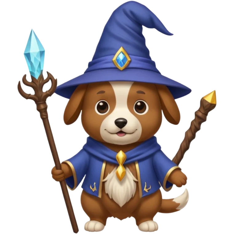 Dog wizard emoji