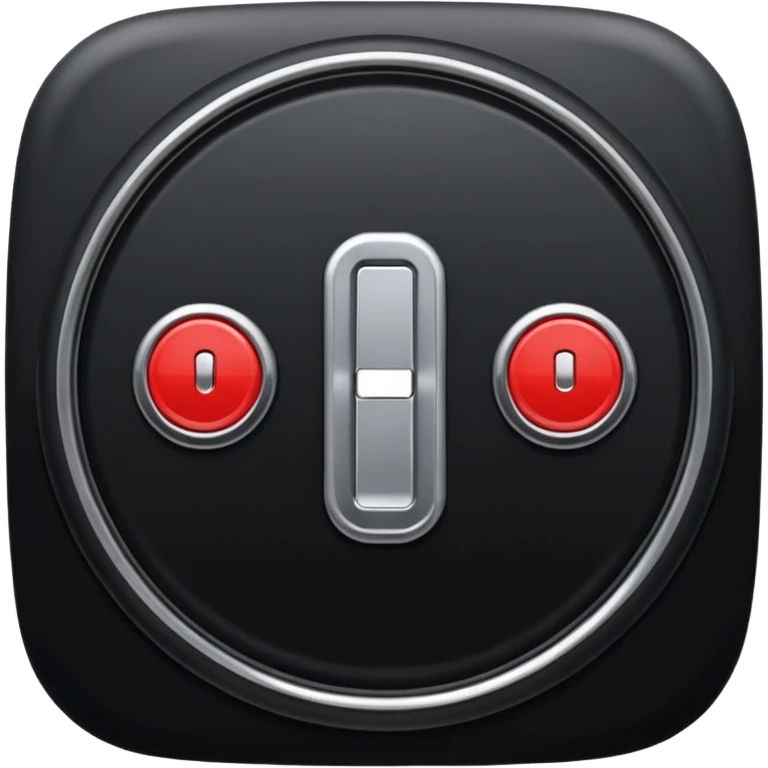 car switch on engine button in black emoji