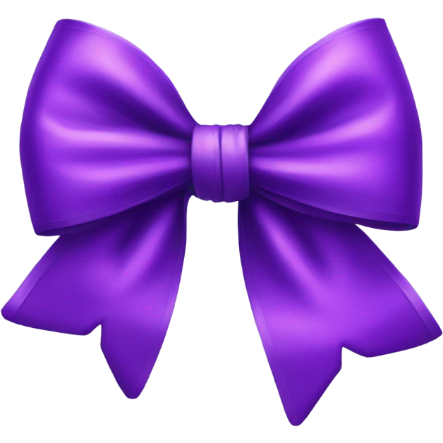 Purple bow emoji
