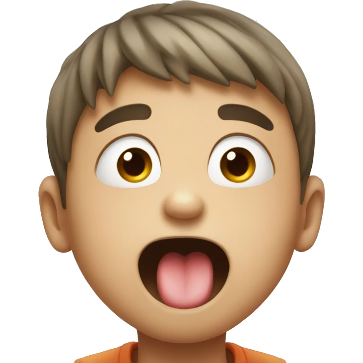 boy tongue out face emoji