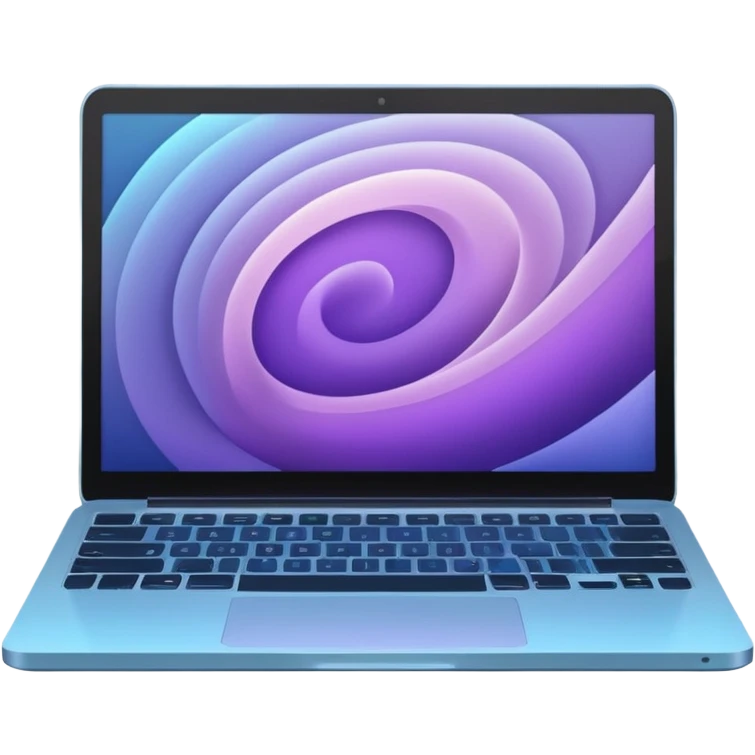Show an open laptop with soft glowing lines or subtle movement effects around the screen, conveying excitement and anticipation for cool digital projects. Use harmonious colors like soft blues, purples, and creams. Style: modern, playful, professional, and eye-catching even at small sizes. emoji