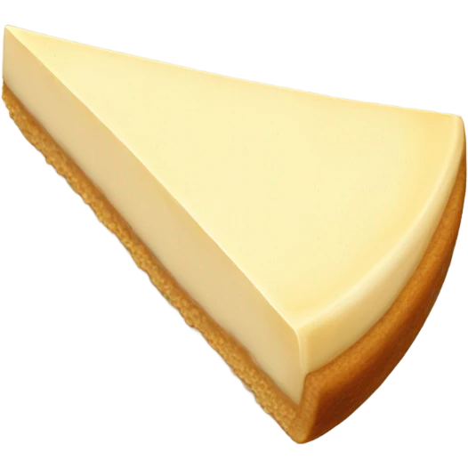 Plain cheesecake slice  emoji