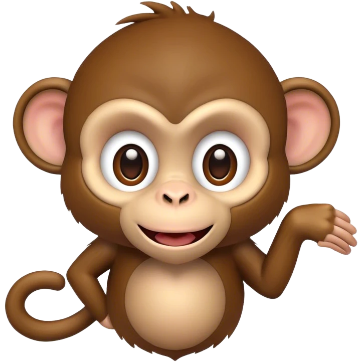 Crazy monkey emoji