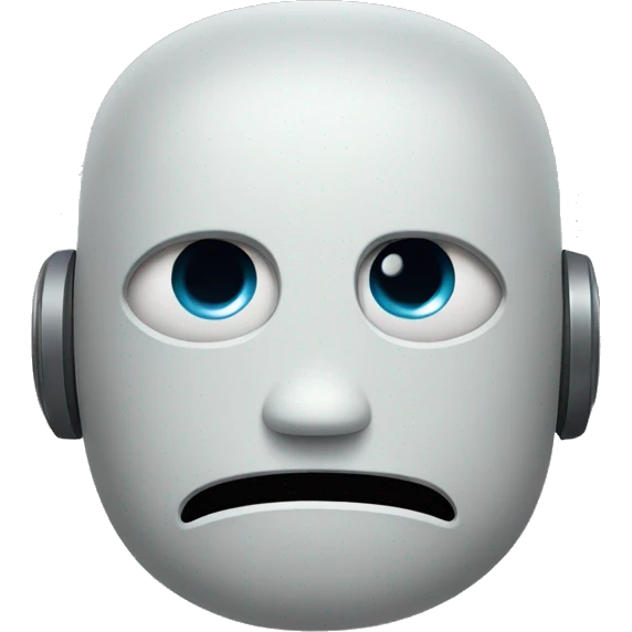 sad robot face emoji