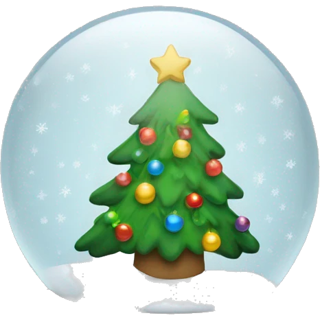Christmas snowglobe emoji