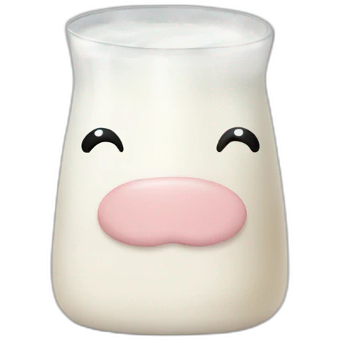 Cow milk emoji
