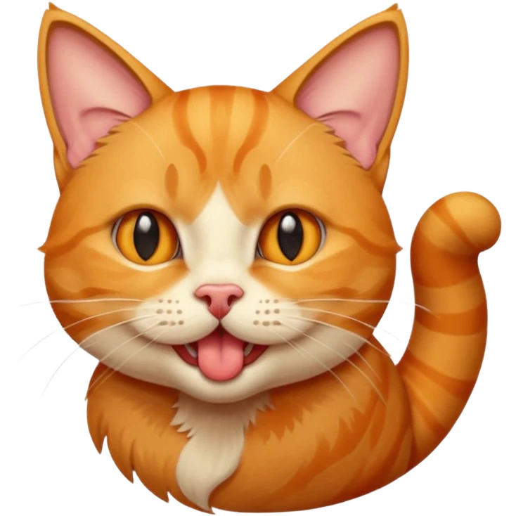 chat qui tire la langue emoji