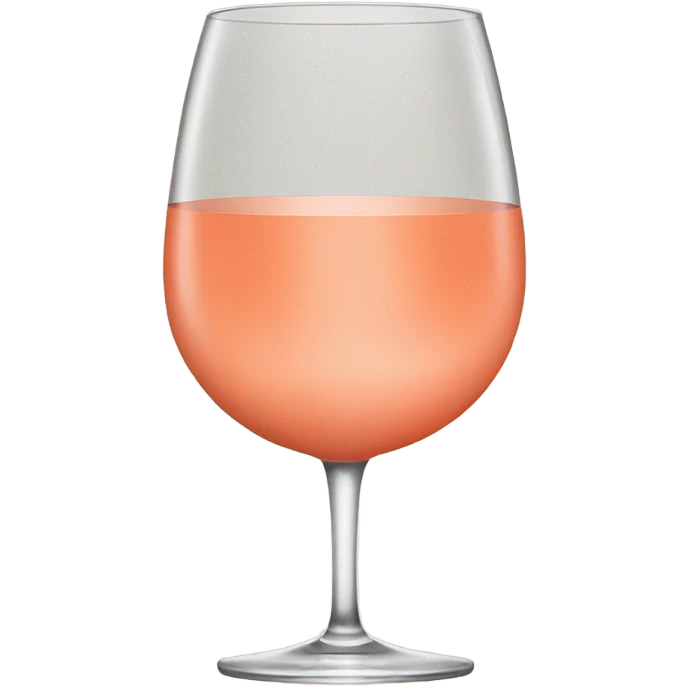 salmon colored wine glass emoji