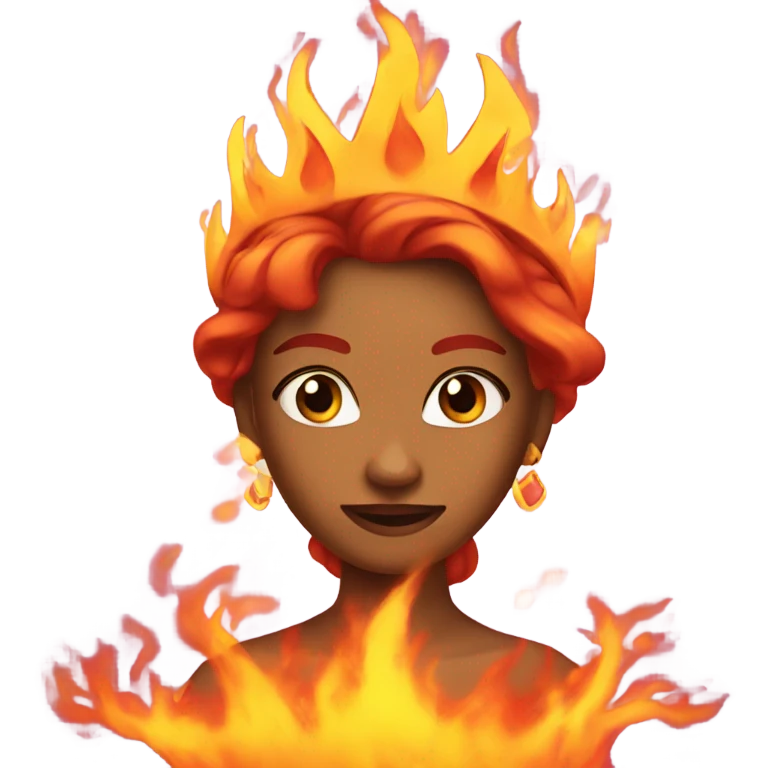Princess on fire emoji