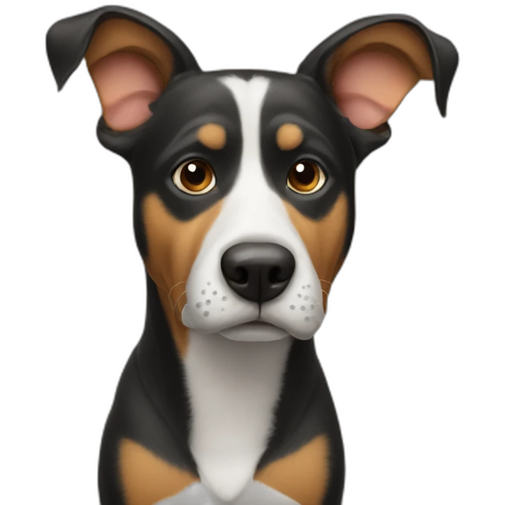 dog with a mouse on his nose emoji
