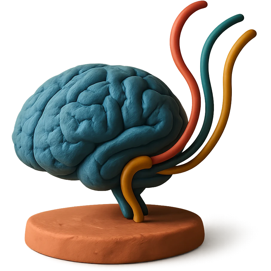 AI brain with wires emoji