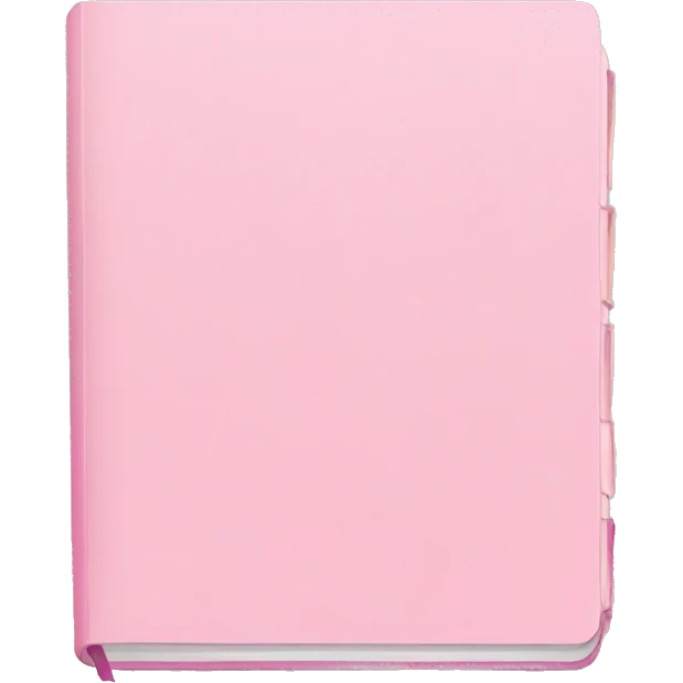 pastel pink notebook emoji