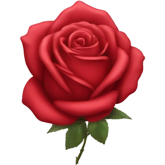 Rose red emoji