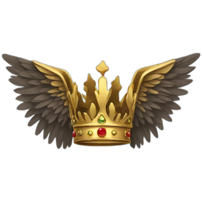 Crown and wings emoji