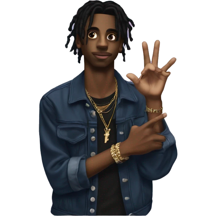 playboi carti yvl hand sign emoji