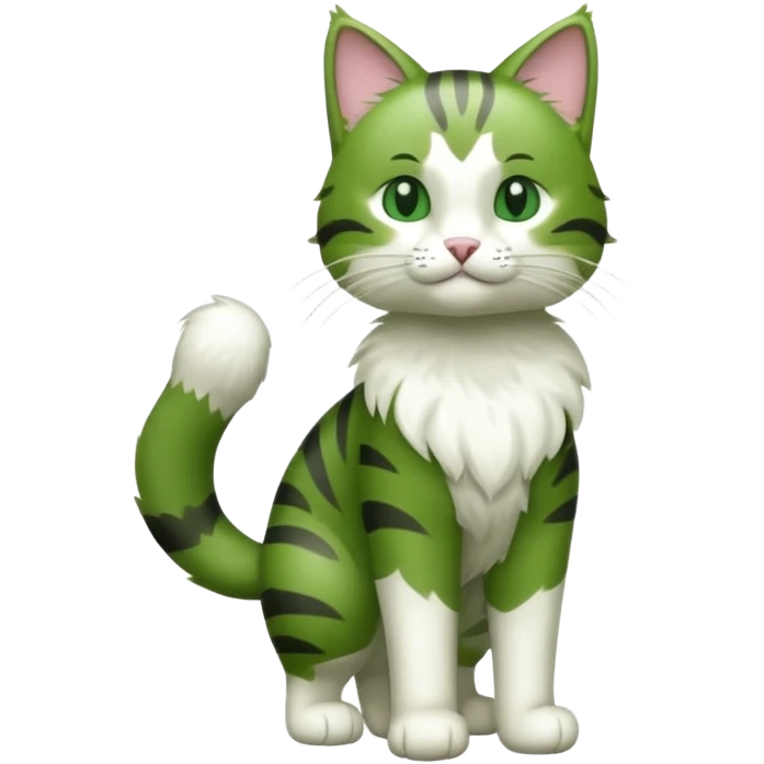 Floragato (full body) emoji