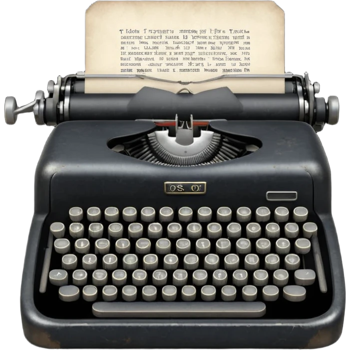 Old typewriter emoji