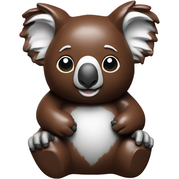 koala made of chocolate emoji