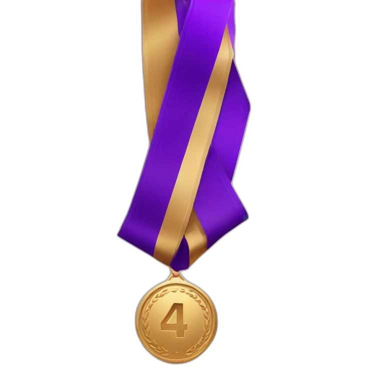 4th place purple medal emoji