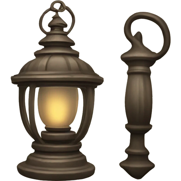 antique lantern emoji