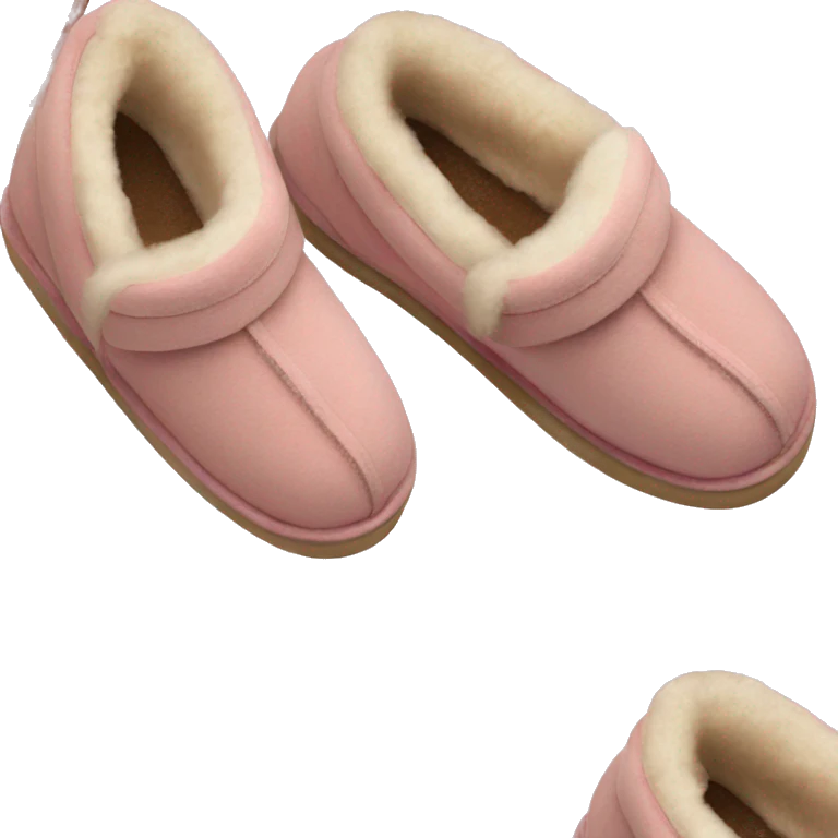 UGG slippers light pink emoji