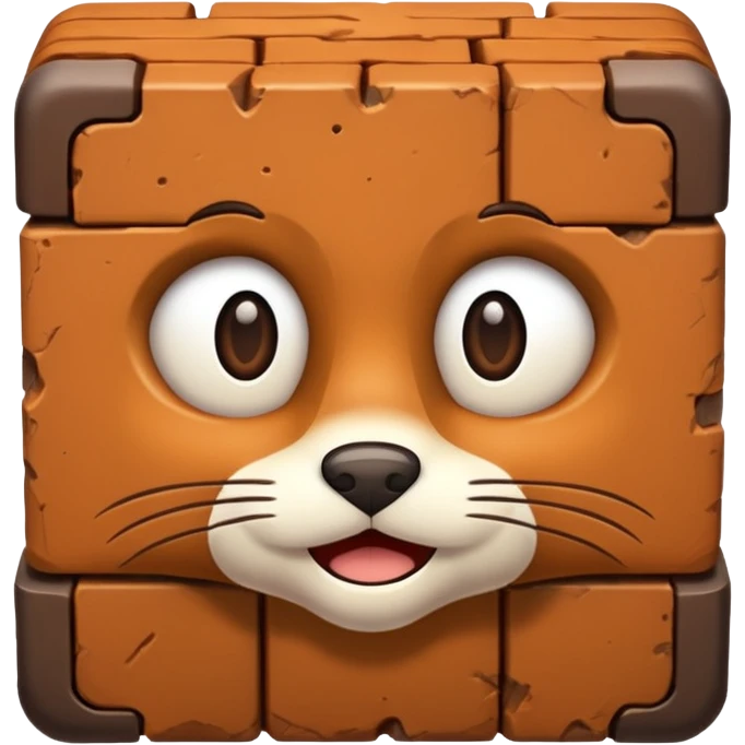 a furry brick emoji