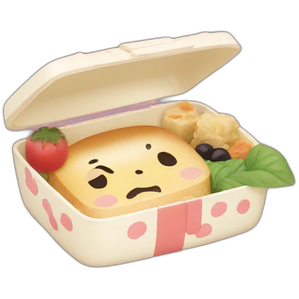 kawaii bento box emoji