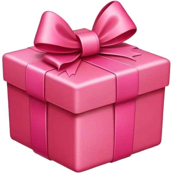 red gift with a pink bow emoji