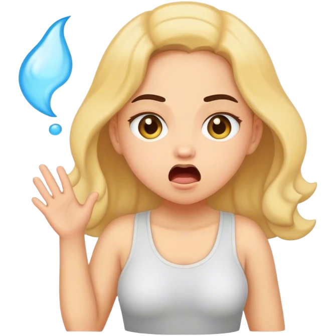 girl farting emoji