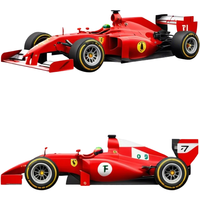 F1 Ferrari emoji