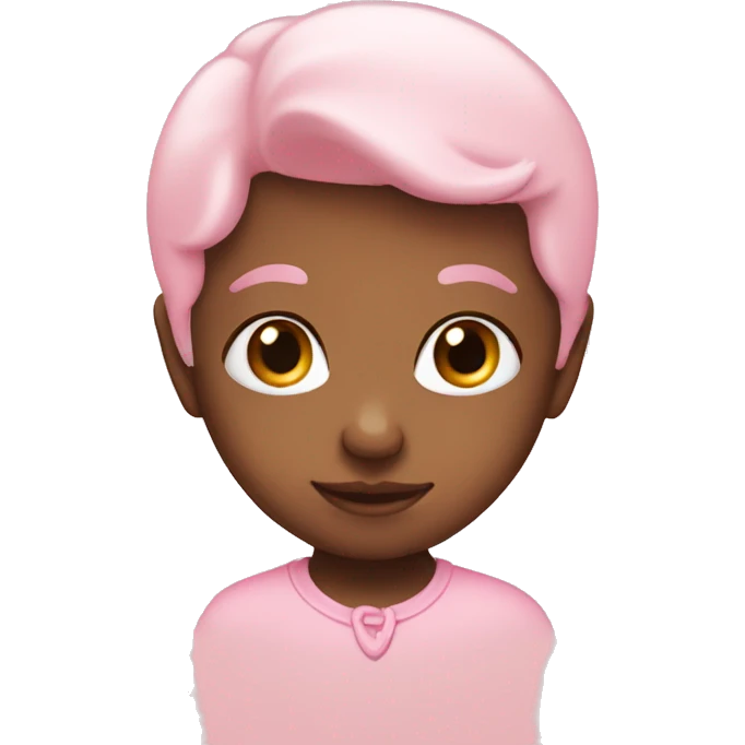 light baby pink heart emoji