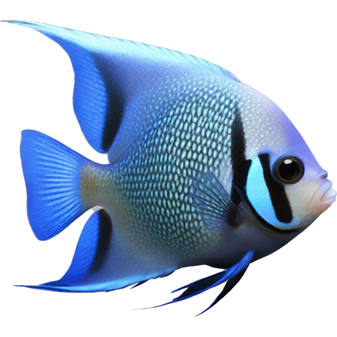 Smokey Blue freshwater Angelfish emoji