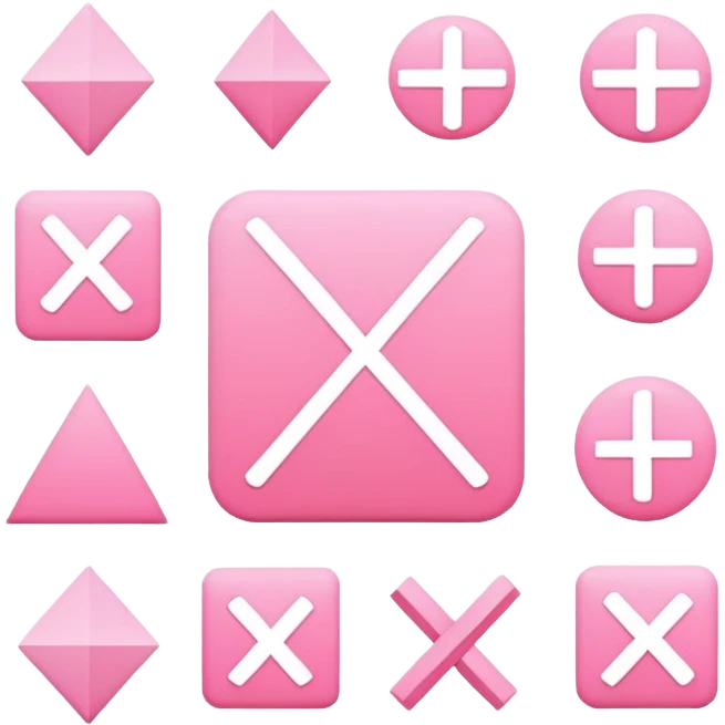 pink math symbols emoji