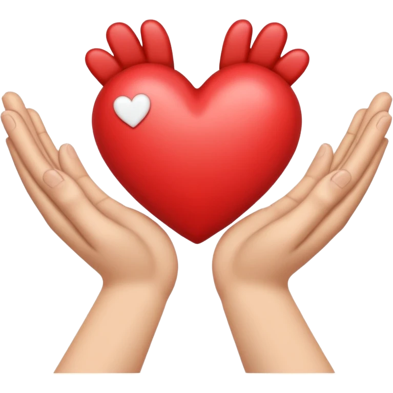 holding hands with a heart above them emoji