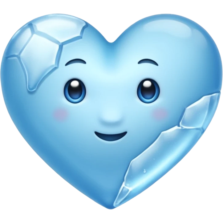 Corazón de hielo emoji