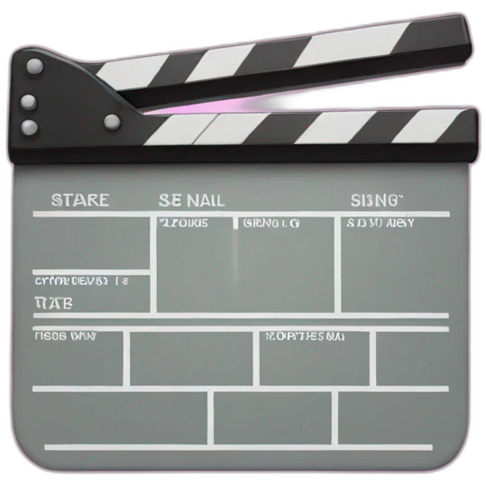 clapperboard emoji