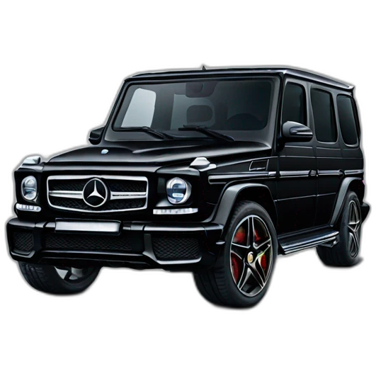 Black Mercedes classe G AMG emoji