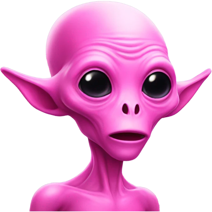 pink alien emoji